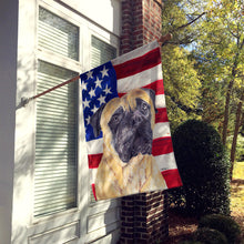 Load image into Gallery viewer, USA American Flag with Mastiff Flag Canvas House Size