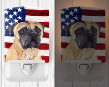 Load image into Gallery viewer, USA American Flag with Mastiff Ceramic Night Light SC9031CNL
