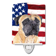 Load image into Gallery viewer, USA American Flag with Mastiff Ceramic Night Light SC9031CNL
