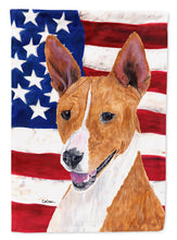 Load image into Gallery viewer, USA American Flag with Basenji Garden Flag – Decorative Outdoor Yard Flag