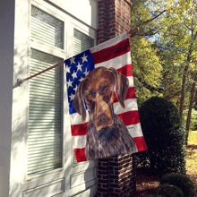 Load image into Gallery viewer, USA American Flag with German Shorthaired Pointer Flag Canvas House Size