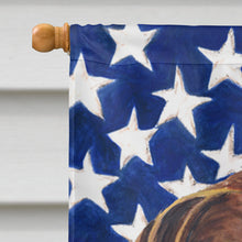 Load image into Gallery viewer, USA American Flag with German Shorthaired Pointer Flag Canvas House Size