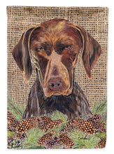 Load image into Gallery viewer, German Shorthaired Pointer Flag Canvas House Size