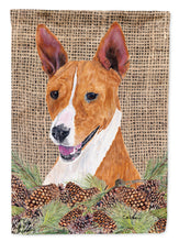 Load image into Gallery viewer, Basenji Flag Canvas House Size