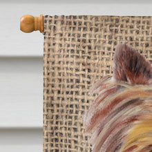 Load image into Gallery viewer, Yorkie Flag Canvas House Size