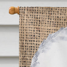 Load image into Gallery viewer, Bichon Frise Flag Canvas House Size