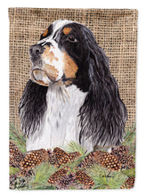 Load image into Gallery viewer, Springer Spaniel Flag Canvas House Size