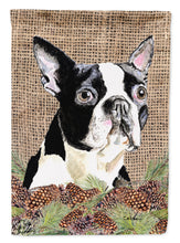 Load image into Gallery viewer, Boston Terrier Flag Canvas House Size