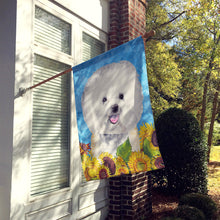 Load image into Gallery viewer, Bichon Frise Flag Canvas House Size
