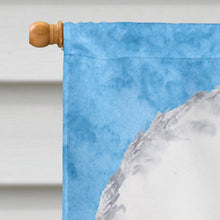 Load image into Gallery viewer, Bichon Frise Flag Canvas House Size