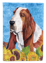 Load image into Gallery viewer, Basset Hound Garden Flag – Decorative Outdoor Yard Flag