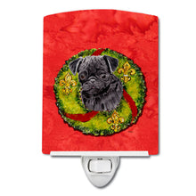 Load image into Gallery viewer, Pug Christmas Wreath Ceramic Night Light SC9096CNL