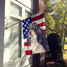 Load image into Gallery viewer, USA American Flag with Cavalier Spaniel Flag Canvas House Size