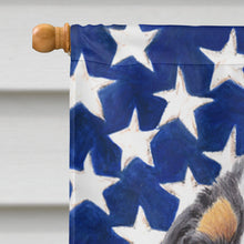 Load image into Gallery viewer, USA American Flag with Cavalier Spaniel Flag Canvas House Size