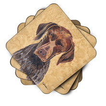 Load image into Gallery viewer, German Shorthaired Pointer Coasters - Set of 4 Lightweight Foam, Absorbent Drink Coasters