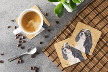 Load image into Gallery viewer, Cavalier Spaniel Coasters - Set of 4 Lightweight Foam, Absorbent Drink Coasters
