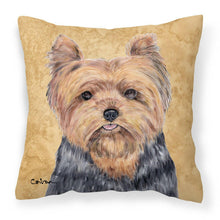 Load image into Gallery viewer, Yorkie Decorative   Canvas Fabric Pillow