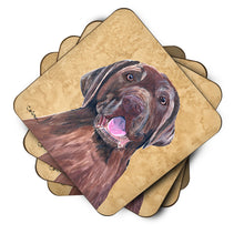 Load image into Gallery viewer, Labrador Coasters - Set of 4 Lightweight Foam, Absorbent Drink Coasters