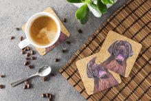 Load image into Gallery viewer, Labrador Coasters - Set of 4 Lightweight Foam, Absorbent Drink Coasters
