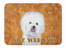Load image into Gallery viewer, Bichon Frise Wipe your Paws Machine Washable Memory Foam Mat SC9135RUG