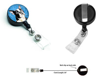 Load image into Gallery viewer, Boston Terrier Retractable Badge Reel or ID Holder with Clip