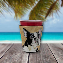 Load image into Gallery viewer, Boston Terrier Cup Hugger - Reusable Party Cup Sleeve with Personality