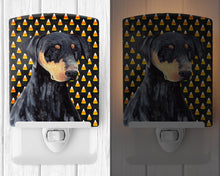 Load image into Gallery viewer, Doberman Natural Ears Candy Corn Halloween Portrait Ceramic Night Light SC9148CNL