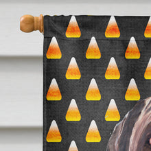Load image into Gallery viewer, Labrador Chocolate Candy Corn Halloween Flag Canvas House Size