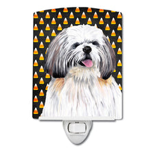 Load image into Gallery viewer, Shih Tzu Candy Corn Halloween Portrait Ceramic Night Light SC9164CNL
