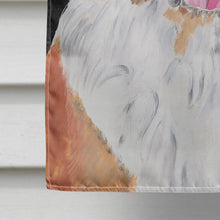 Load image into Gallery viewer, Saint Bernard Candy Corn Halloween Portrait Flag Canvas House Size