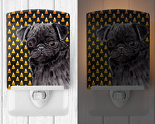 Load image into Gallery viewer, Pug Candy Corn Halloween Portrait Ceramic Night Light SC9176CNL