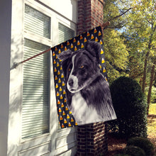 Load image into Gallery viewer, Border Collie Candy Corn Halloween Portrait Flag Canvas House Size