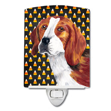 Load image into Gallery viewer, Beagle Candy Corn Halloween Portrait Ceramic Night Light SC9179CNL