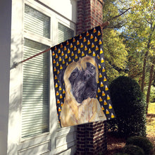 Load image into Gallery viewer, Mastiff Candy Corn Halloween Portrait Flag Canvas House Size
