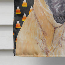 Load image into Gallery viewer, Mastiff Candy Corn Halloween Portrait Flag Canvas House Size