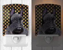 Load image into Gallery viewer, Scottish Terrier Candy Corn Halloween Portrait Ceramic Night Light SC9184CNL