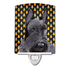 Load image into Gallery viewer, Scottish Terrier Candy Corn Halloween Portrait Ceramic Night Light SC9184CNL