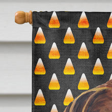 Load image into Gallery viewer, German Shorthaired Pointer Candy Corn Halloween Portrait Flag Canvas House Size