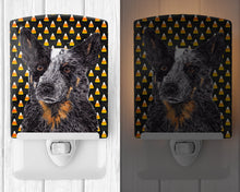 Load image into Gallery viewer, Australian Cattle Dog Candy Corn Halloween Portrait Ceramic Night Light SC9190CNL