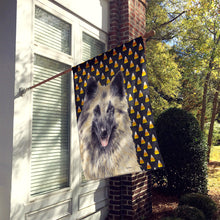 Load image into Gallery viewer, Belgian Tervuren Candy Corn Halloween Portrait Flag Canvas House Size