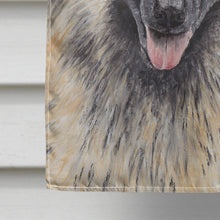 Load image into Gallery viewer, Belgian Tervuren Candy Corn Halloween Portrait Flag Canvas House Size
