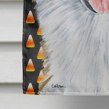 Load image into Gallery viewer, Australian Shepherd Candy Corn Halloween Portrait Flag Canvas House Size