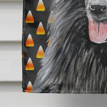 Load image into Gallery viewer, Belgian Sheepdog Candy Corn Halloween Portrait Flag Canvas House Size