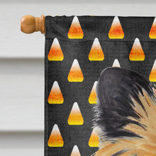 Load image into Gallery viewer, Cairn Terrier Candy Corn Halloween Portrait Flag Canvas House Size