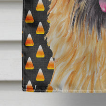 Load image into Gallery viewer, Cairn Terrier Candy Corn Halloween Portrait Flag Canvas House Size