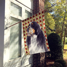 Load image into Gallery viewer, Springer Spaniel Fall Leaves Portrait Flag Canvas House Size