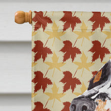 Load image into Gallery viewer, Springer Spaniel Fall Leaves Portrait Flag Canvas House Size