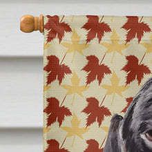 Load image into Gallery viewer, Dachshund Fall Leaves Portrait Flag Canvas House Size