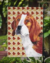 Load image into Gallery viewer, Beagle Fall Leaves Portrait Garden Flag – Decorative Outdoor Yard Flag