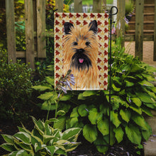 Load image into Gallery viewer, Cairn Terrier Fall Leaves Portrait Garden Flag – Decorative Outdoor Yard Flag